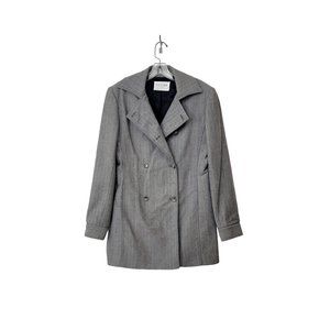 Vintage Oscar de la Renta Long Line Double Breasted Blazer Jacket